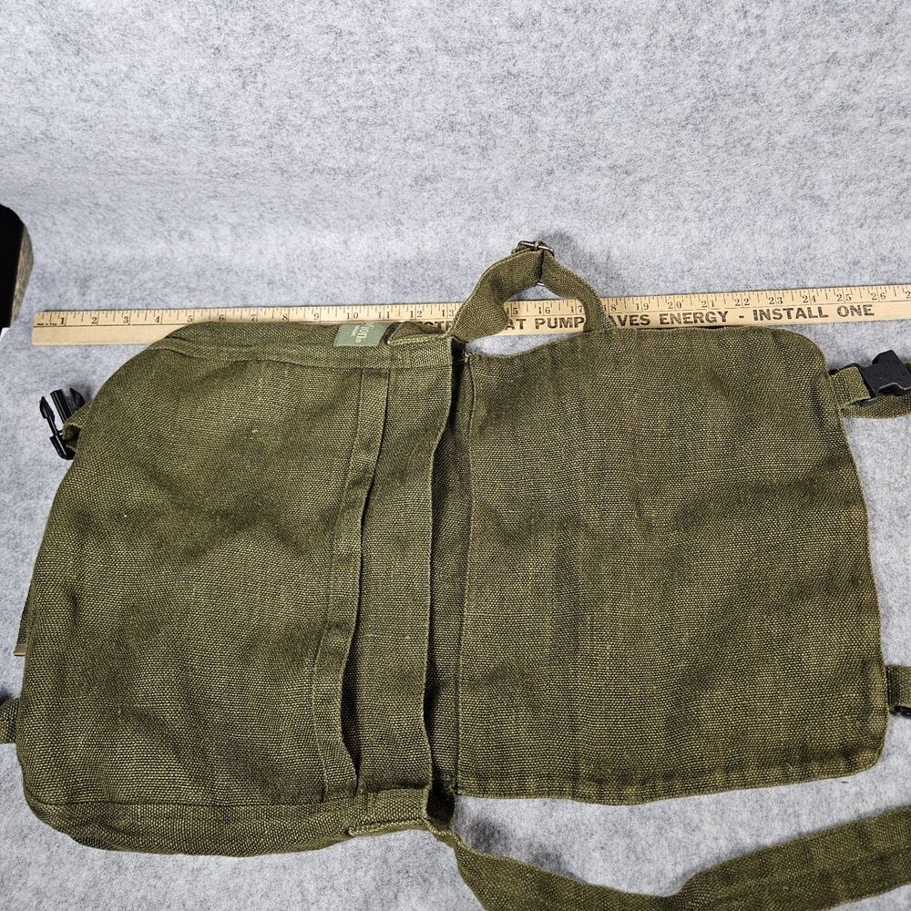 Ecolution Olive Hemp Crossbody Messenger Bag Eco Friendly Natural READ - Picture 8 of 12